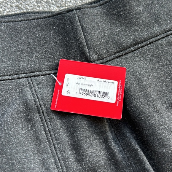 Spanx - The Perfect Pant, Slim Straight Charcoal Heather - Picture 2 of 2